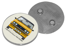 Ford Escort MkII RS2000 1978-79 Round Fridge Magnet